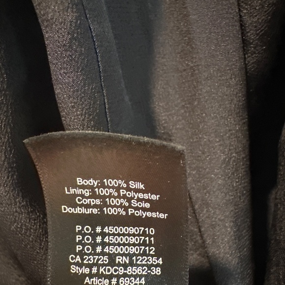 Black silk mini dress size xxs - Picture 5 of 5